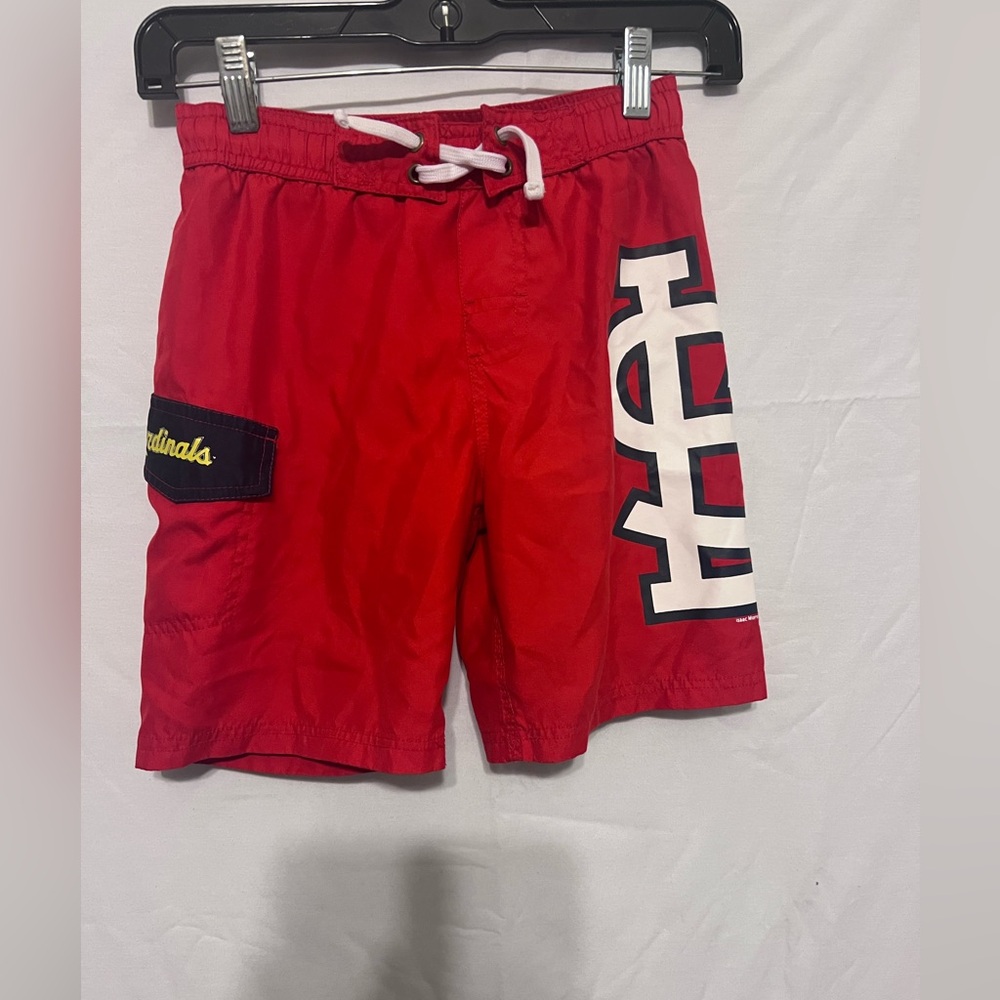 Boys St Louis Cardinals Swim Trunks Sz 5